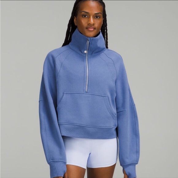 NEW Lululemon Scuba Oversized Funnel Neck Half-Zip in Water Drop - Picture 1 of 6